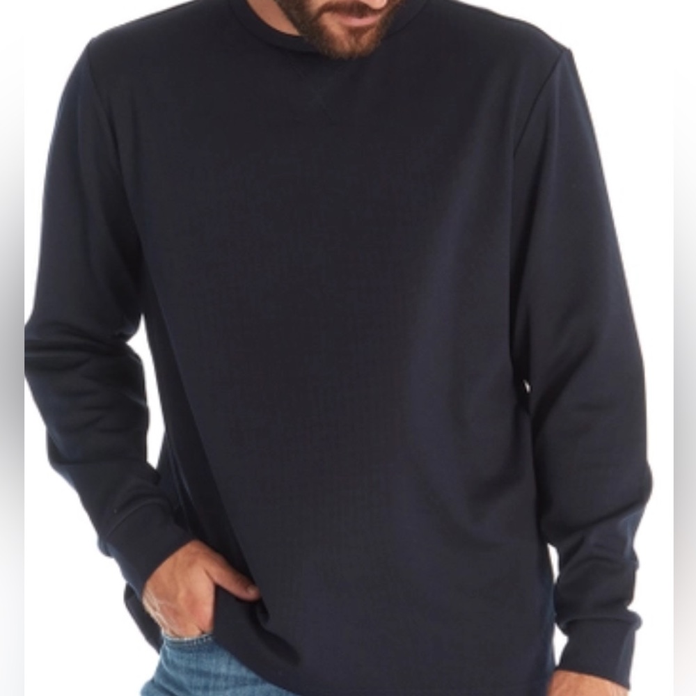 PX Waffle Knit Thermal Shirt Long Sleeves Mens Small Dark Blue NWT